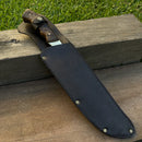 Faca Churrasco Artesanal Personalizada Bowie | Carbono Fosfatizado 10"