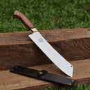 Cutelo Comprido Churrasco Artesanal | Aço Inox 9"