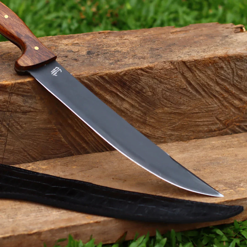 Faca Artesanal para Churrasco Carbono Fosfato Ancara | 10"