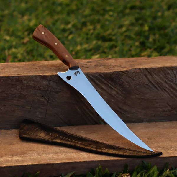 Faca Artesanal para Churrasco Aço Inox Persa | 10"