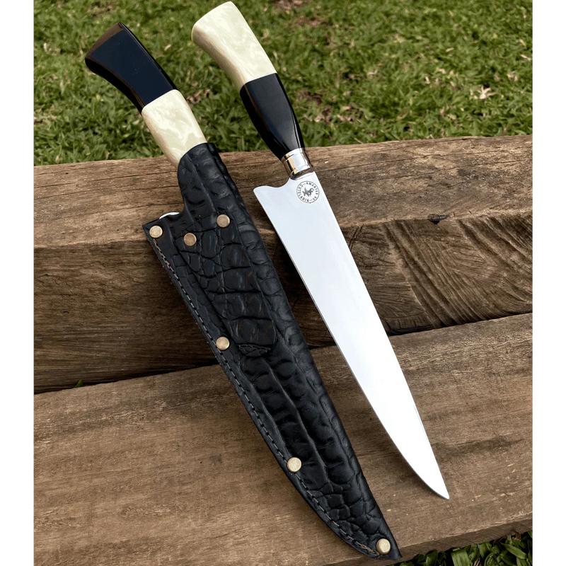 Faca Artesanal para Churrasco Personalizada 9" - Cabos Variados